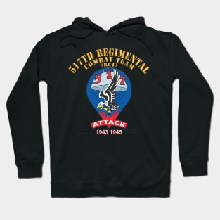 517th Parachute Regimental Combat Team - (RCT) - Attack - 1943 - 1945 X 300 Hoodie